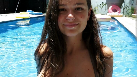 In a pool