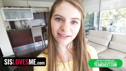 Sis Loves Me - Lusty Stepbro Can't Help But Grab And Rub His Stepsisters Wet Pussy