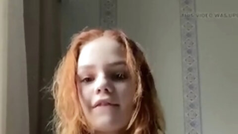 Petite Redhead Getting Ready