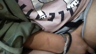 Girl Masturbates in the School Yard