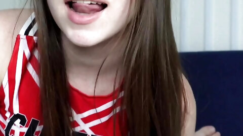 My stepsister's best friend was captain of the cheerleaders. I fucked her while my parents were out.