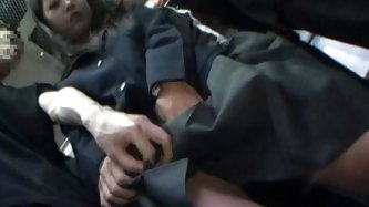 When all the dudes in this bus realized there was only one girl in there they looked at each other and thought the same thing... Let's bang this.