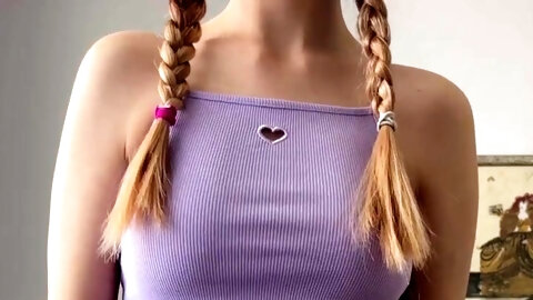 Cute tiny teen banging herself - Maiskii