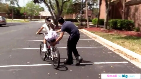 Hot Latina teen Emily Mena rides huge cock in lingerie