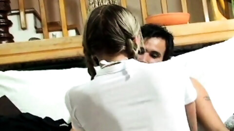 Little teen gets cumshot