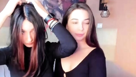 Amateur sexy teen brunette posing