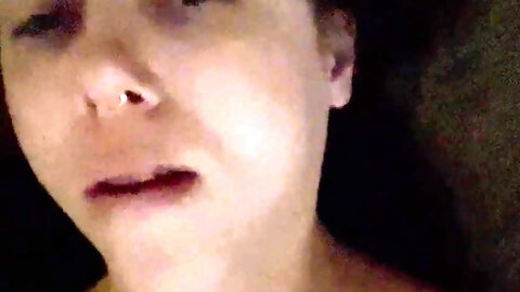 Petite amateur redheaded teen pisses and sucks cock
