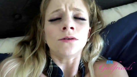 A Lesson For A Blond Slutty Teen